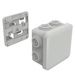 Plexo CAB Kit adapter+lasdoos 80x80mm hal.vrij